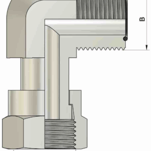 Adaptor ORFS L filet interior-exterior